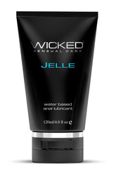 Wicked Jelle Water Based Anal Lubricant 120 ml 4 Ounce Bottle Anal Lubricant